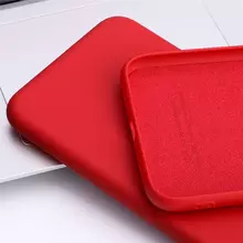 Чехол бампер для Realme 8 Anomaly Silicone Red (Красный)
