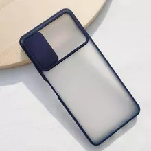Чехол бампер для Xiaomi Poco M3 Anomaly CamShield Blue (Синий)