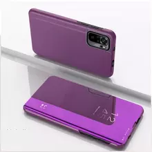 Чехол книжка для Xiaomi Redmi Note 10 5G Anomaly Clear View Lilac Purple (Пурпурный)