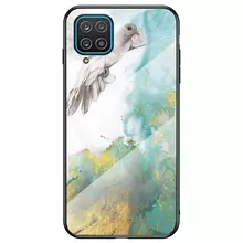 Чехол бампер для Samsung Galaxy A12 Anomaly Cosmo Flying pigeon (Летящий голубь)