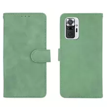 Чехол книжка для Xiaomi Redmi Note 10 Pro Max Anomaly Leather Book Green (Зеленый)