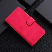 Чехол книжка для Huawei P Smart Plus 2019 Anomaly Leather Book Red-Pink (Красно-Розовый)