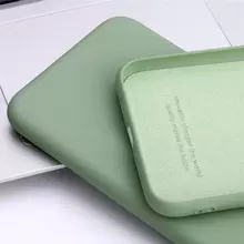 Чехол бампер для Samsung Galaxy S21 Ultra Anomaly Silicone Light Green (Светло Зеленый)