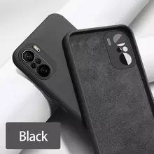 Чехол бампер для Xiaomi Poco F3 Anomaly Silicone Black (Черный)