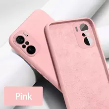 Чехол бампер для Xiaomi Poco F3 Anomaly Silicone Sand Pink (Песочный Розовый)