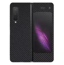 Чехол бампер для Samsung Galaxy Fold Anomaly Carbon Plaid (Открытый модуль камеры) Black (Черный)