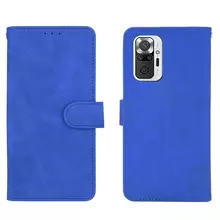 Чехол книжка для Xiaomi Redmi Note 10 Pro Max Anomaly Leather Book Blue (Синий)