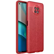 Чехол бампер для Xiaomi Redmi Note 9T Anomaly Leather Fit Red (Красный)