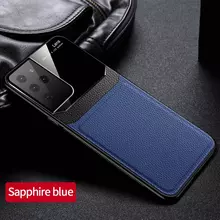 Чехол бампер для Samsung Galaxy S21 Ultra Anomaly Plexiglass Blue (Синий)