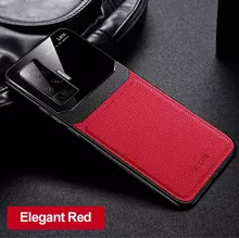 Чехол бампер для Vivo X50 Pro Anomaly Plexiglass Red (Красный)