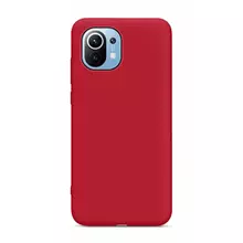 Чехол бампер для Xiaomi Mi 11 Lite Anomaly Silicone Red (Красный)