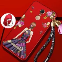Чехол бампер для Xiaomi Redmi Note 5A Anomaly Barbi Boom Red Girl in Purple Dress (Красный Девушка в Фиолетовом)