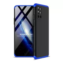 Чехол бампер для OnePlus 9R GKK Dual Armor Black/Blue (Черный/Синий)