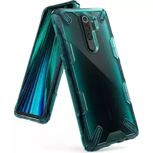 Чехол бампер для Xiaomi Redmi Note 8 Pro Ringke Fusion-X Turquoise Green (Бирюзовый Зеленый) FXXI0017