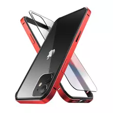 Чехол бампер для iPhone 12 / iPhone 12 Pro Supcase Unicorn Beetle Edge Metallic Red (Металлический Красный)