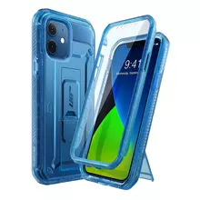 Чехол бампер для iPhone 12 / iPhone 12 Pro Supcase Unicorn Beetle PRO Clear Blue (Синий)