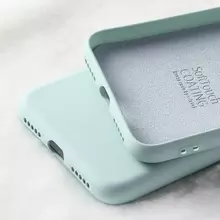 Чехол бампер для Xiaomi Redmi 9C X-Level Silicone Mint (Мятный)