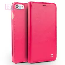 Чехол книжка для iPhone 7 Qialino Classic Leather Magnetic Pink (Розовый)