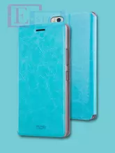 Чехол книжка для Xiaomi Mi5C Mofi Rui Light Blue (Голубой)