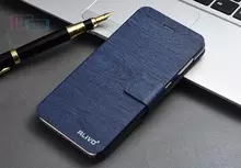 Чехол книжка для Huawei P Smart 2019 Alivo Wood Blue (Синий)