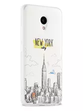 Чехол бампер для Meizu M5 Note Anomaly 3D Grafity New York City (Нью-Йорк)