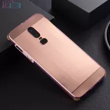 Чехол бампер для OnePlus 6 Anomaly Aluminium Rose Gold (Розовое Золото)