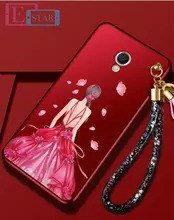Чехол бампер для Meizu M5 Anomaly Barbi Boom Red Girl in Pink Dress (Красный Девушка в Розовом)