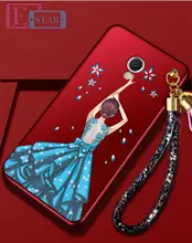 Чехол бампер для Huawei Honor 6C Pro Anomaly Barbi Boom Red Girl in Blue Dress (Красный Девушка в Синем)