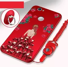 Чехол бампер для Huawei Honor 6A Anomaly Barbi Boom Red Girl in Red Dress (Красный Девушка в Красном)