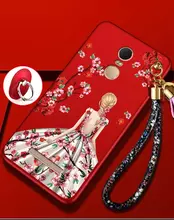 Чехол бампер для Xiaomi Redmi 5 Anomaly Barbi Sakura Boom Red Girl in White Dress (Красный Девушка в Белом)