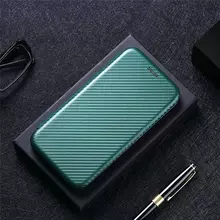 Чехол книжка для OnePlus 7T Anomaly Carbon Book Green (Зеленый)
