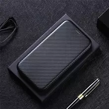 Чехол книжка для Xiaomi Mi Note 10 Lite Anomaly Carbon Book Black (Черный)
