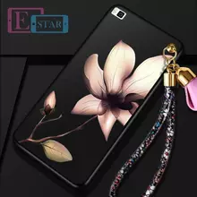 Чехол бампер для Huawei Honor 8 Lite Anomaly Flowers Boom Black Gardenia (Черный Гардения)
