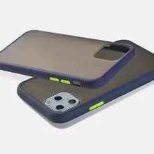Чехол бампер для IPhone 11 Pro Max Anomaly Fresh Line Dark Blue (Темно Синий)