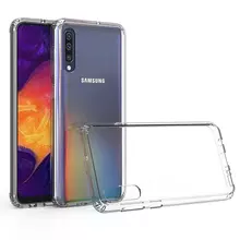 Чехол бампер для Samsung Galaxy A50 Anomaly Fusion Crystal Clear (Прозрачный)