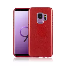 Чехол бампер для Samsung Galaxy S9 Anomaly Glitter Red (Красный)