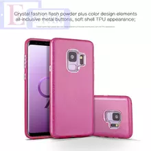 Чехол бампер для Samsung Galaxy S9 Anomaly Glitter Pink (Розовый)