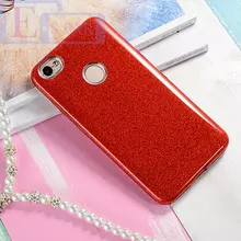 Чехол бампер для Xiaomi Redmi 4X Anomaly Glitter Red (Красный)