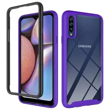 Чехол бампер для Samsung Galaxy A50 Anomaly Hybrid 360 Purple&Black (Фиолетовый&Черный)