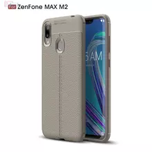 Чехол бампер для Asus Zenfone Max Pro (M2) ZB631KL Anomaly Leather Fit Gray (Серый)
