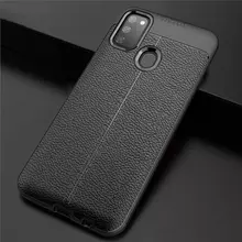 Чехол бампер для Huawei P40 Anomaly Leather Fit Black (Черный)