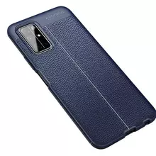 Чехол бампер для Huawei Honor 30 Anomaly Leather Fit Blue (Синий)