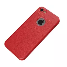 Чехол бампер для iPhone SE 2020 Anomaly Leather Fit Red (Красный)
