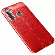 Чехол бампер для Realme 6i Anomaly Leather Fit Red (Красный)