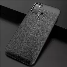 Чехол бампер для Samsung Galaxy M21 Anomaly Leather Fit Black (Черный)