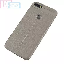 Чехол бампер для Huawei Honor 7C Pro Anomaly Leather Fit Gray (Серый)