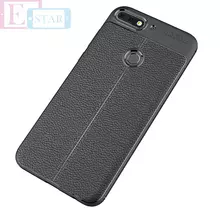 Чехол бампер для Huawei Honor 7C Pro Anomaly Leather Fit Black (Черный)