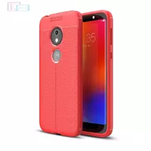 Чехол бампер для Motorola Moto E5 Play Anomaly Leather Fit Red (Красный)