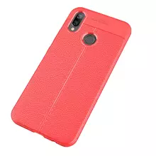 Чехол бампер для Huawei P Smart Plus 2019 Anomaly Leather Fit Red (Красный)