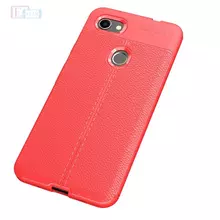 Чехол бампер для Google Pixel 3a XL Anomaly Leather Fit Red (Красный)
